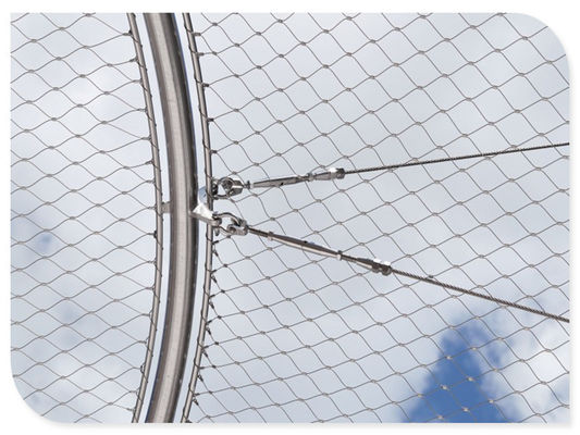 Stainless Steel Safety Netting 2.0mm Wire 60x60mm Hole Fall Protection