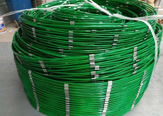 CE PVC Coated SUS304 Stainless Steel Cable Netting With Rope Mesh 2.0MM