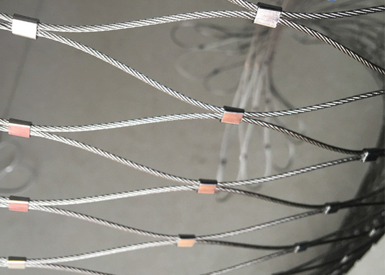 Anti Rust Balustrade Cable Mesh Stainless Steel Rope Netting Weather Resistance