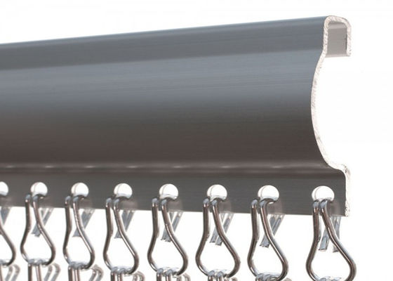 Decorative Aluminum Double Hook Metal Chain Fly Curtain Mesh Hanging Ceiling Mesh