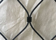 Black Oxide Decorative Stainless Steel Mesh Ferrule Architecure Rope Netting