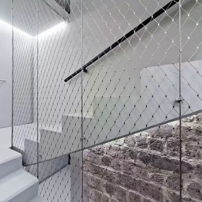 SS316 Flexible Stainless Steel Cable Net with 60 Degree Mesh Angle for Feather Safe Aviary Mesh