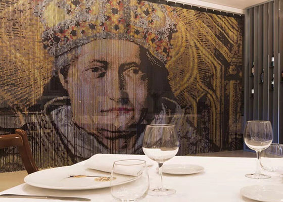 Алюминиевая цепочная штора 2 мм, серебро, золото, красный, черный