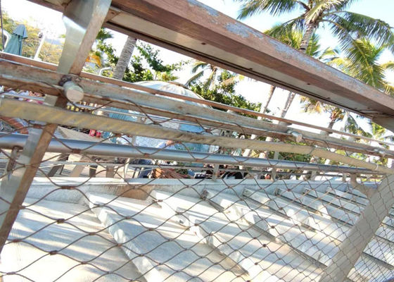 Гибкое плетение кабельной проводки нержавеющей стали SS304 2,0 отверстие провода 50x50 Mm Mm