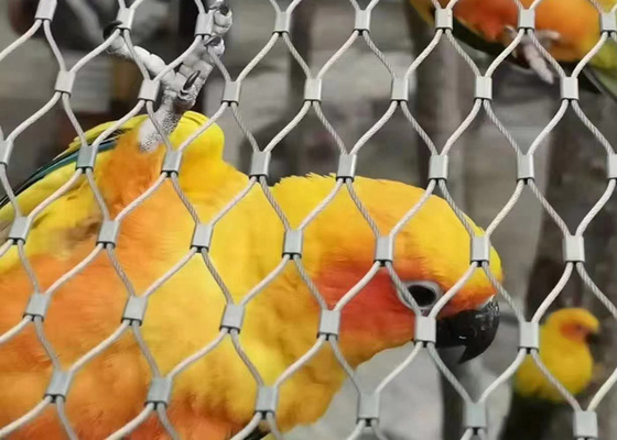 Гибкая сетка Aviary нержавеющей стали на плетение птицы 2,0 отверстие провода 50x50 Mm Mm