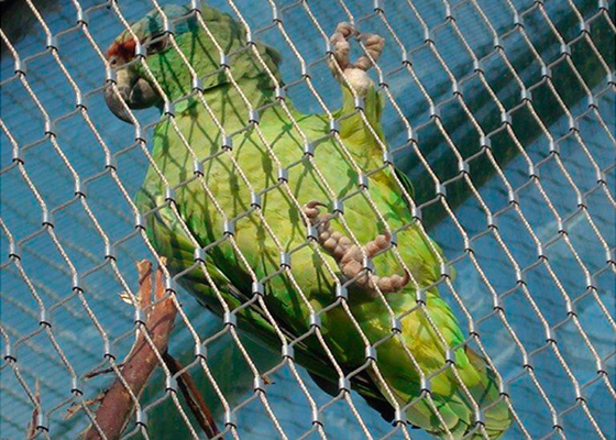Подгонянная гибкая сетка Aviary нержавеющей стали для птицы ловя сетью отверстие 30x30 Mm