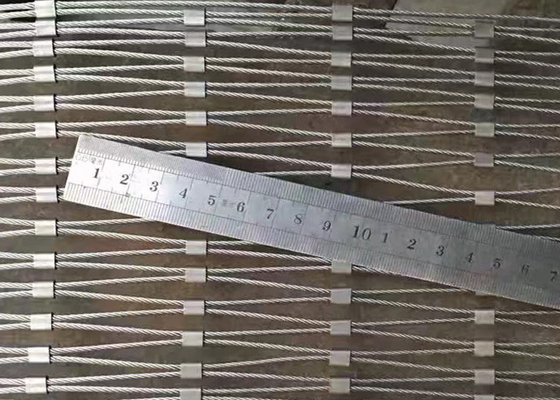 Подгонянная сетка Ferrule нержавеющей стали веревочки 2.5mm гибкости не ржавея для ограждать