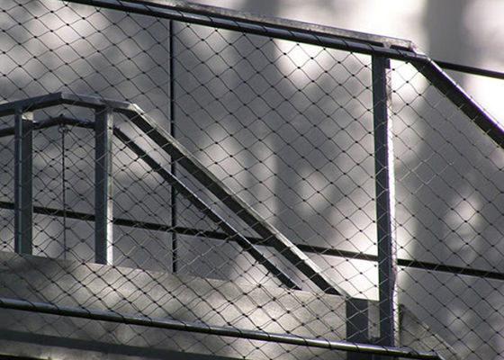 Размер апертуры сетки 25мм-300мм веревочки высокой сетки стойкости плотный стальной