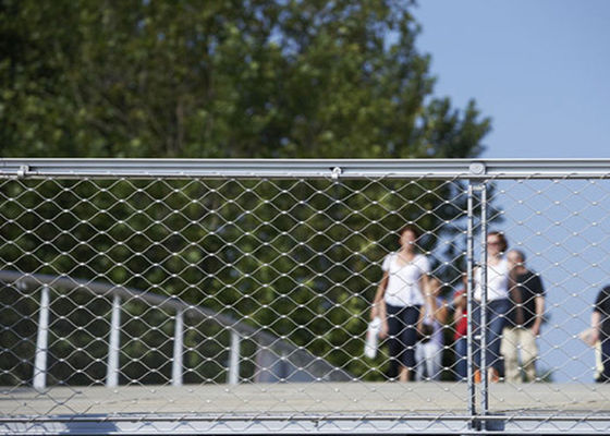 2,0 мм стальная балюстрадная сетка из нержавеющей стали 7x7 80x138 мм