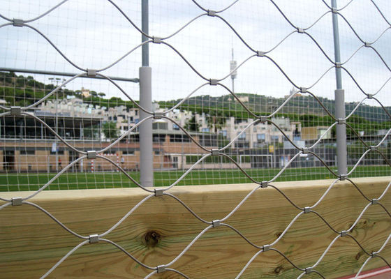 SS316 Нержавеющая сталь кабельная сетка Коррозионно устойчивая зоопарковая сетка