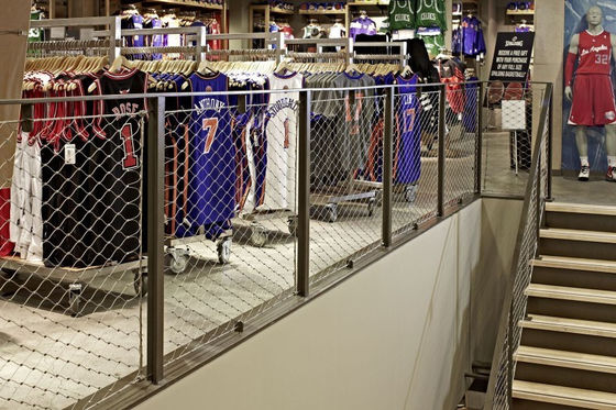 Сетка веревочки Ferrule нержавеющей стали лестницы моста 2,0 отверстие провода 60*60mm Mm