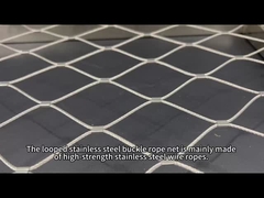 Веревочная сетка с пряжкой из нержавеющей стали и рамкой