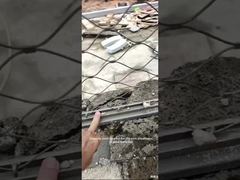 Цельная рамная веревочная сетка из нержавеющей стали, удобная и надежная установка на месте.